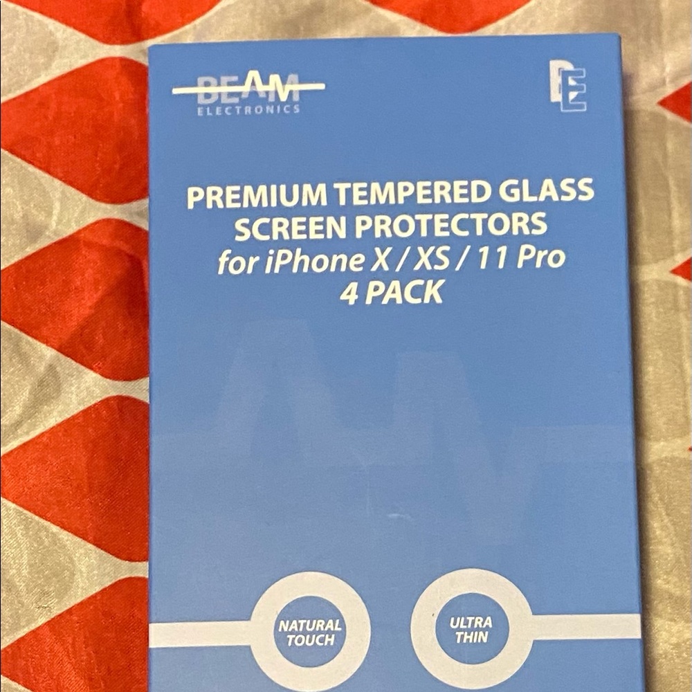 iPhone X/iPhone XS/iPhone 11 Pro Premium Tempered Glass Screen Protectors 4 pack